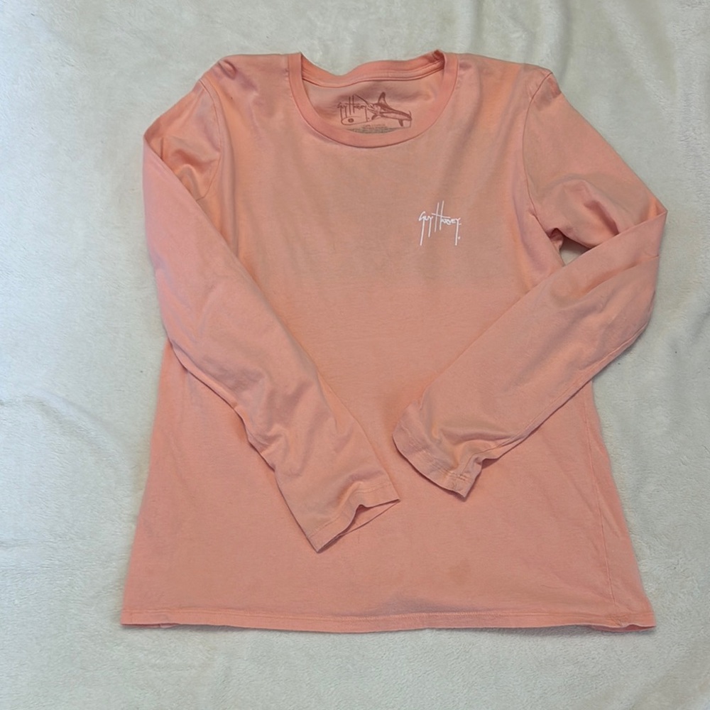 Guy Harvey Coral Long Sleeve Shirt Peach/coral color